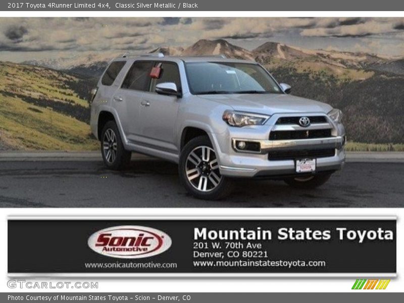 Classic Silver Metallic / Black 2017 Toyota 4Runner Limited 4x4