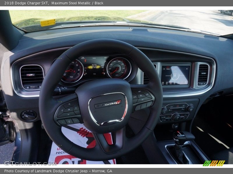 Maximum Steel Metallic / Black 2018 Dodge Charger SXT