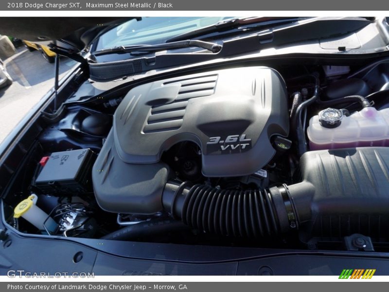 Maximum Steel Metallic / Black 2018 Dodge Charger SXT