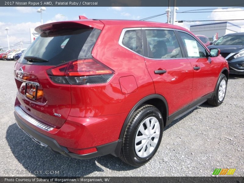 Palatial Ruby / Charcoal 2017 Nissan Rogue S AWD