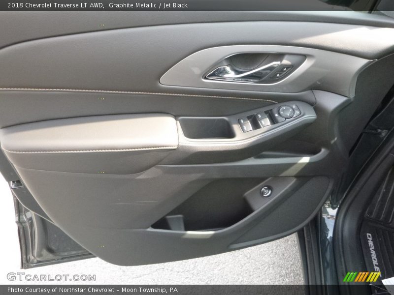 Graphite Metallic / Jet Black 2018 Chevrolet Traverse LT AWD