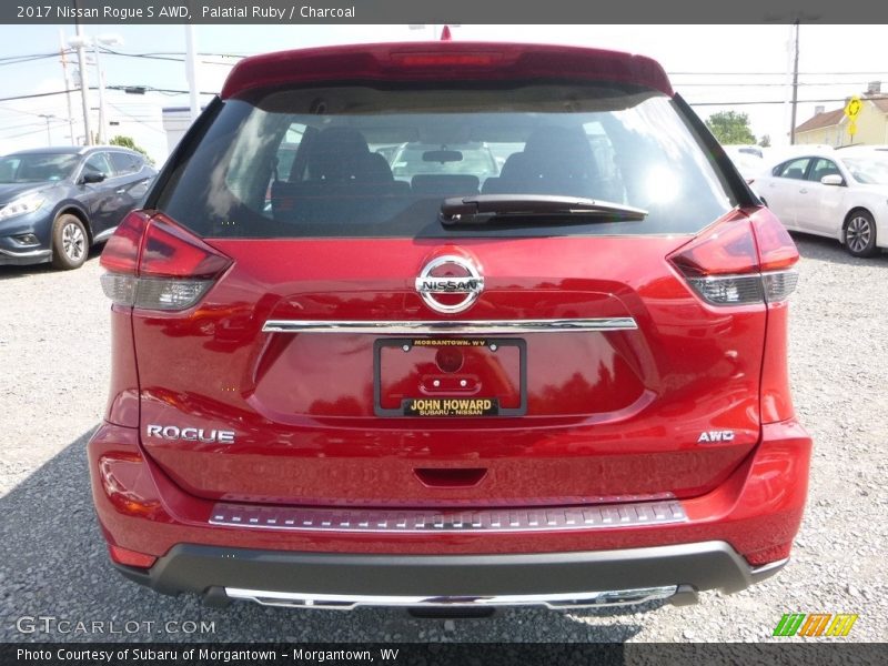 Palatial Ruby / Charcoal 2017 Nissan Rogue S AWD