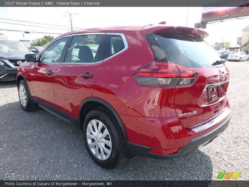 Palatial Ruby / Charcoal 2017 Nissan Rogue S AWD