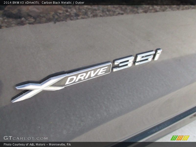 Carbon Black Metallic / Oyster 2014 BMW X3 xDrive35i