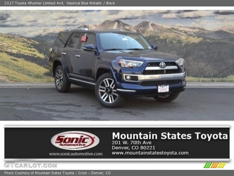 Nautical Blue Metallic / Black 2017 Toyota 4Runner Limited 4x4