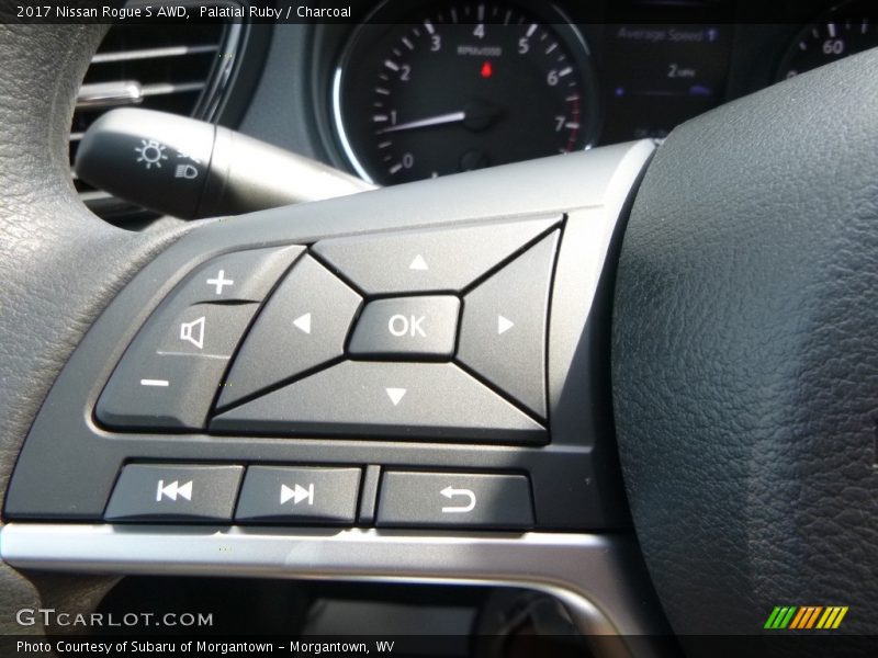 Palatial Ruby / Charcoal 2017 Nissan Rogue S AWD