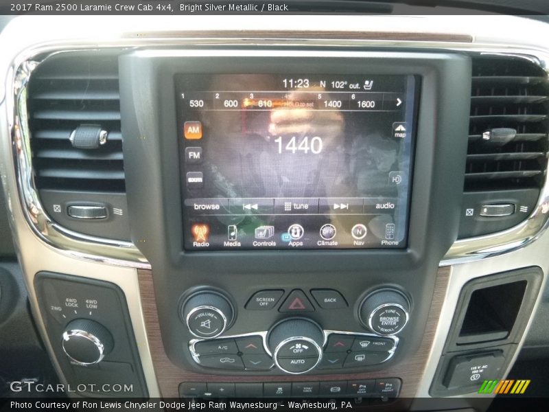 Bright Silver Metallic / Black 2017 Ram 2500 Laramie Crew Cab 4x4