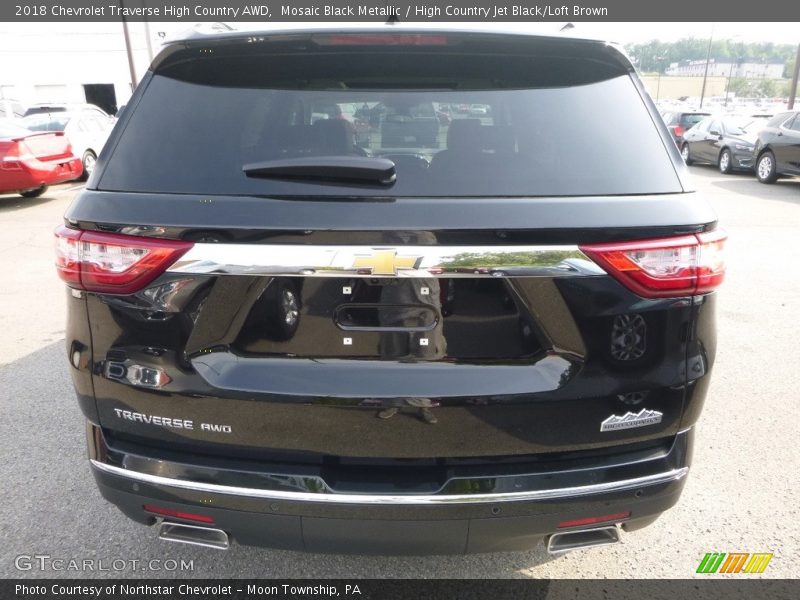 Mosaic Black Metallic / High Country Jet Black/Loft Brown 2018 Chevrolet Traverse High Country AWD