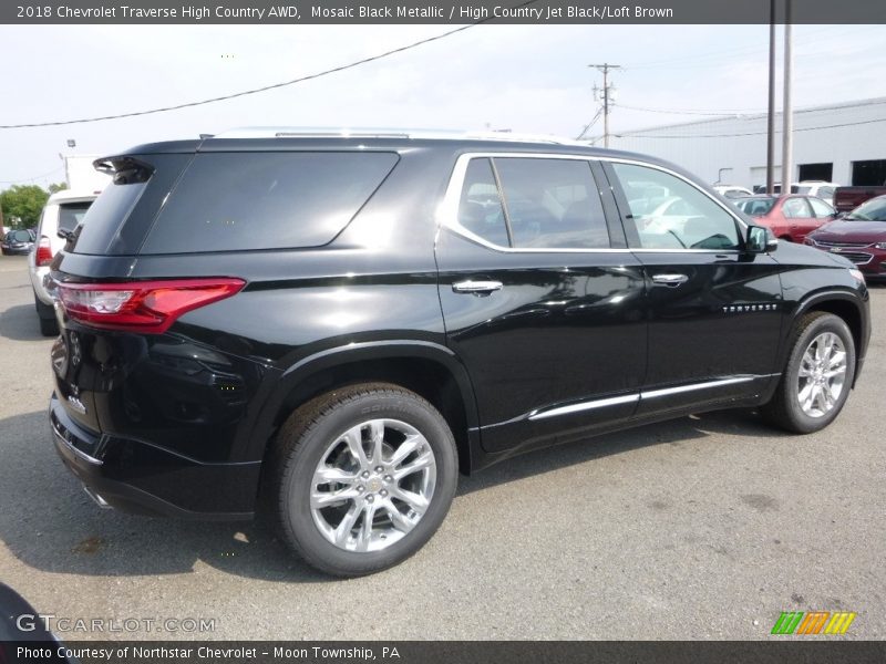 Mosaic Black Metallic / High Country Jet Black/Loft Brown 2018 Chevrolet Traverse High Country AWD