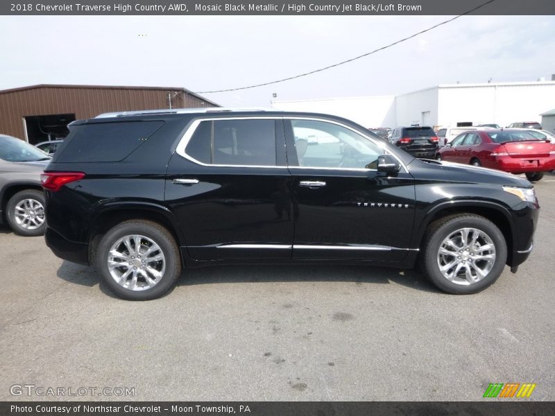 Mosaic Black Metallic / High Country Jet Black/Loft Brown 2018 Chevrolet Traverse High Country AWD