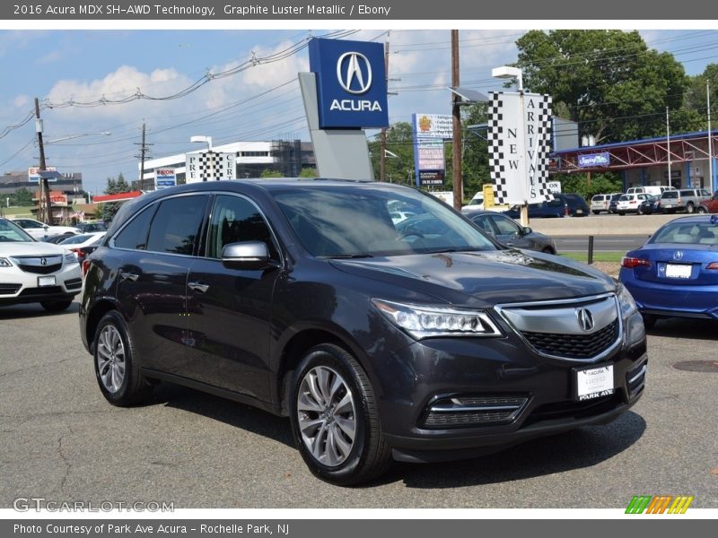 Graphite Luster Metallic / Ebony 2016 Acura MDX SH-AWD Technology