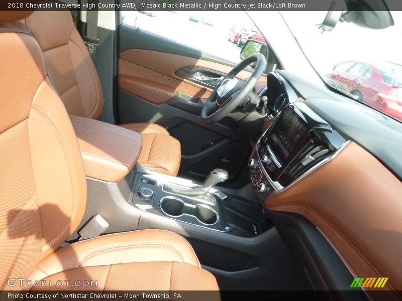 Mosaic Black Metallic / High Country Jet Black/Loft Brown 2018 Chevrolet Traverse High Country AWD