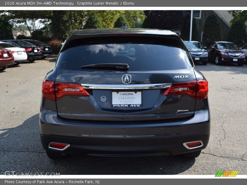 Graphite Luster Metallic / Ebony 2016 Acura MDX SH-AWD Technology