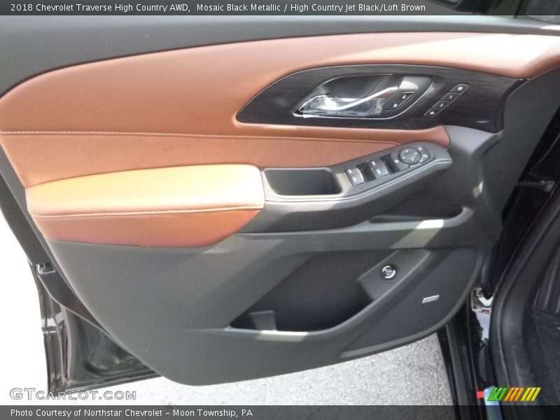 Mosaic Black Metallic / High Country Jet Black/Loft Brown 2018 Chevrolet Traverse High Country AWD