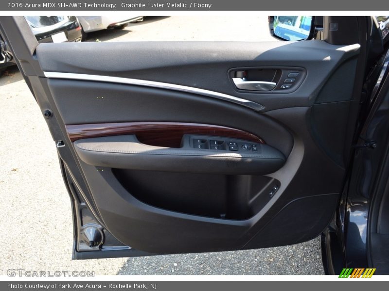 Graphite Luster Metallic / Ebony 2016 Acura MDX SH-AWD Technology