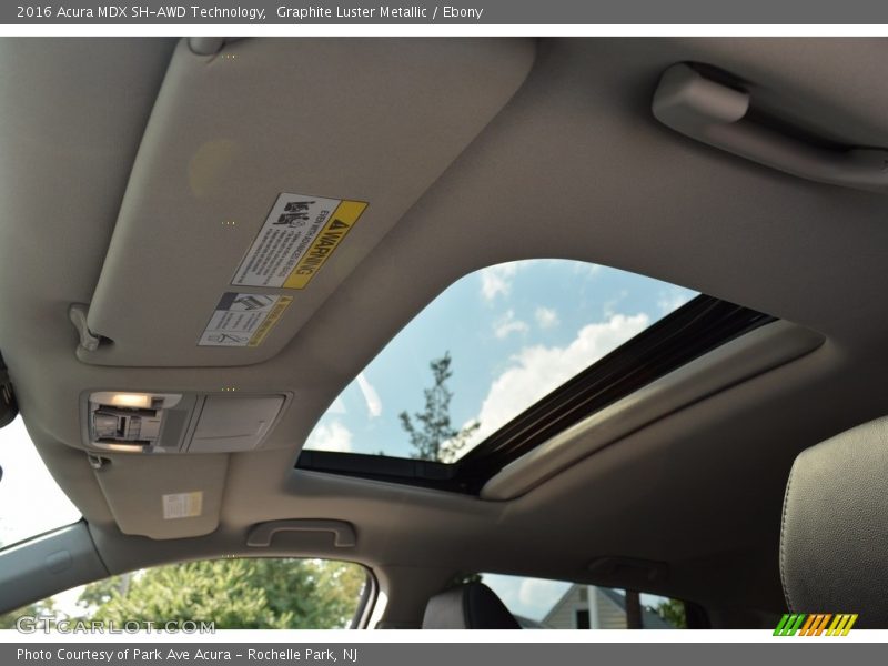 Graphite Luster Metallic / Ebony 2016 Acura MDX SH-AWD Technology