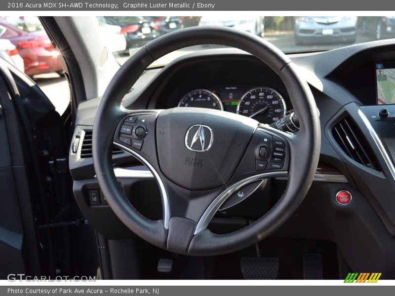 Graphite Luster Metallic / Ebony 2016 Acura MDX SH-AWD Technology