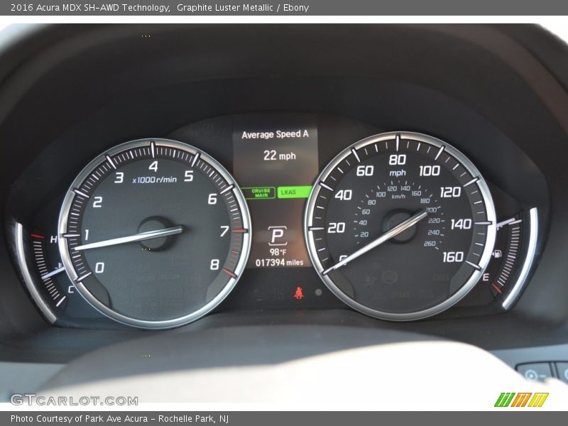 Graphite Luster Metallic / Ebony 2016 Acura MDX SH-AWD Technology