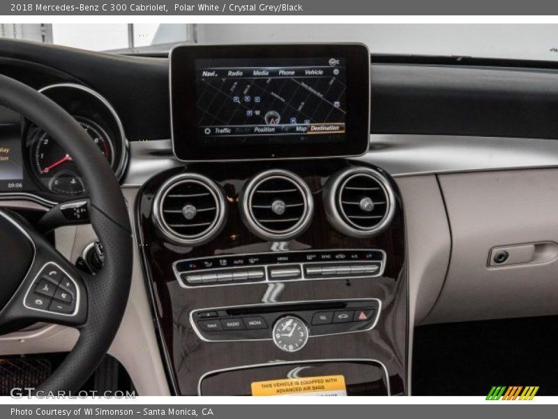 Controls of 2018 C 300 Cabriolet