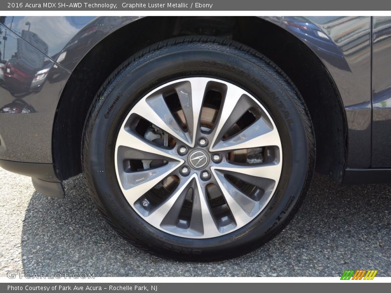 Graphite Luster Metallic / Ebony 2016 Acura MDX SH-AWD Technology