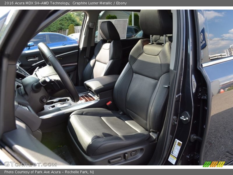 Graphite Luster Metallic / Ebony 2016 Acura MDX SH-AWD Technology