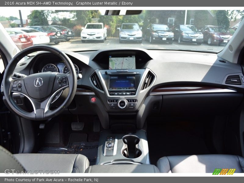 Graphite Luster Metallic / Ebony 2016 Acura MDX SH-AWD Technology