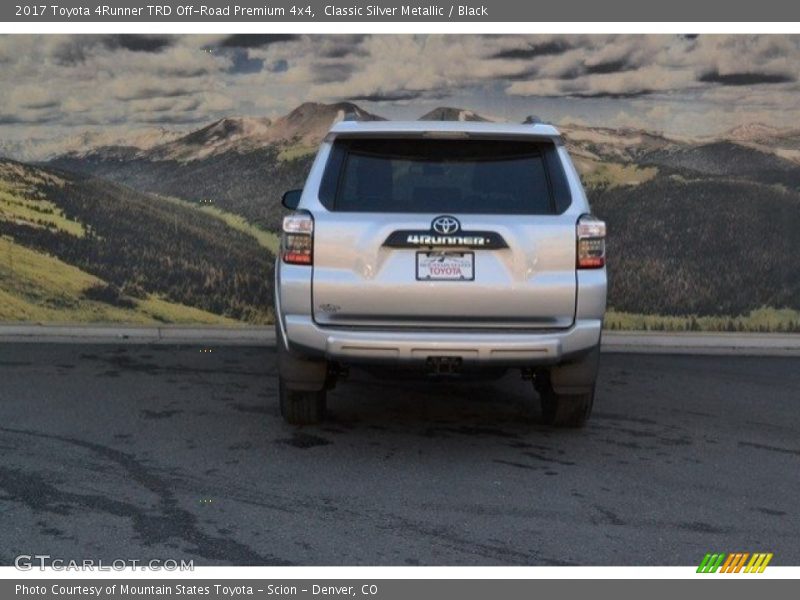 Classic Silver Metallic / Black 2017 Toyota 4Runner TRD Off-Road Premium 4x4