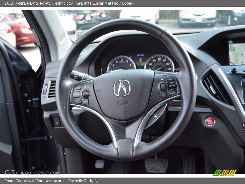 Graphite Luster Metallic / Ebony 2016 Acura MDX SH-AWD Technology