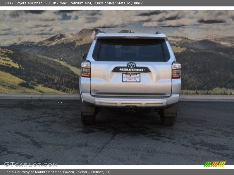 Classic Silver Metallic / Black 2017 Toyota 4Runner TRD Off-Road Premium 4x4