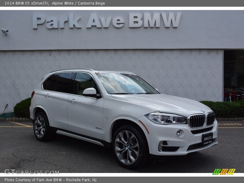Alpine White / Canberra Beige 2014 BMW X5 xDrive35i