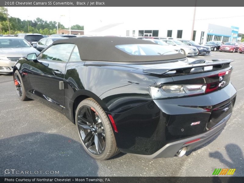 Black / Jet Black 2018 Chevrolet Camaro SS Convertible