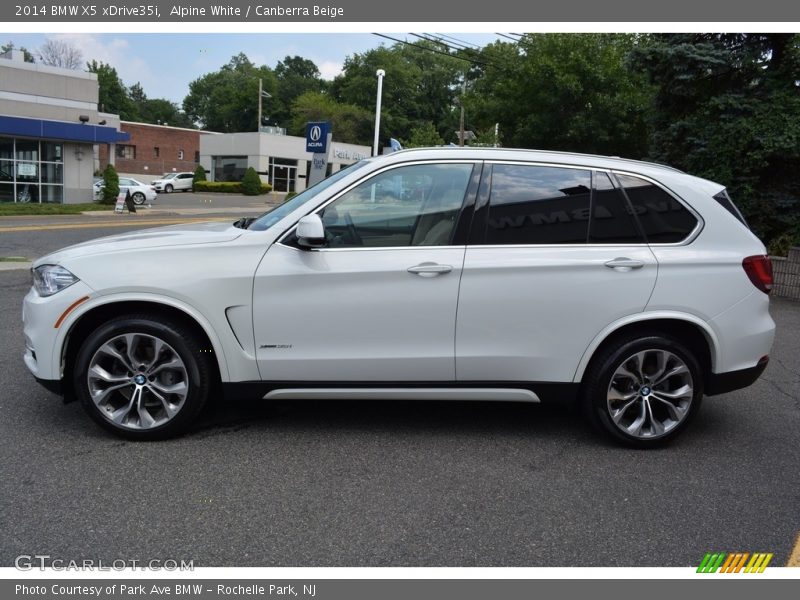 Alpine White / Canberra Beige 2014 BMW X5 xDrive35i