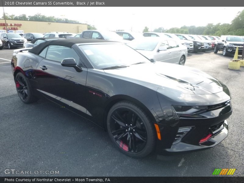 Black / Jet Black 2018 Chevrolet Camaro SS Convertible