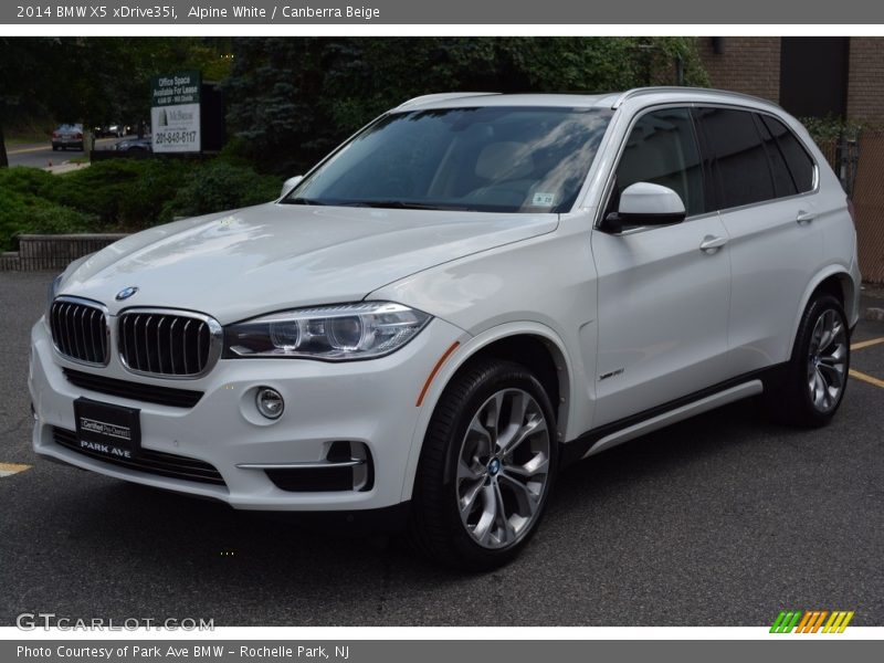 Alpine White / Canberra Beige 2014 BMW X5 xDrive35i
