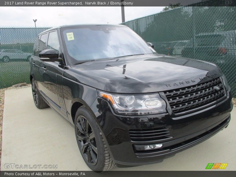 Narvik Black / Ebony/Ebony 2017 Land Rover Range Rover Supercharged