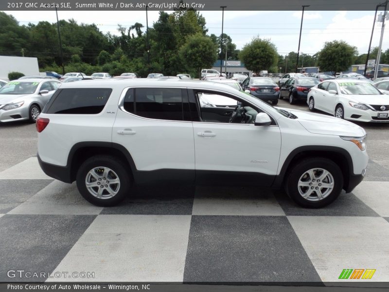 Summit White / Dark Ash Gray/Light Ash Gray 2017 GMC Acadia SLE