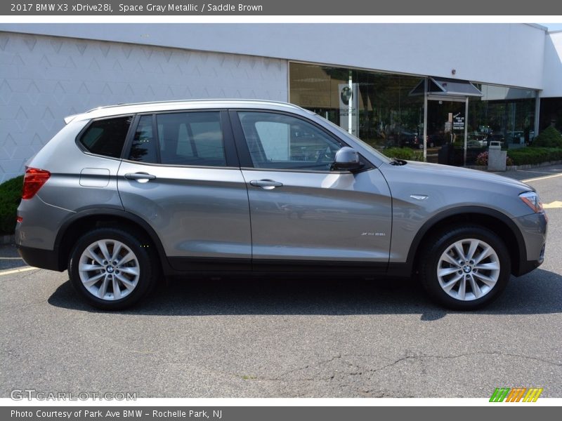 Space Gray Metallic / Saddle Brown 2017 BMW X3 xDrive28i
