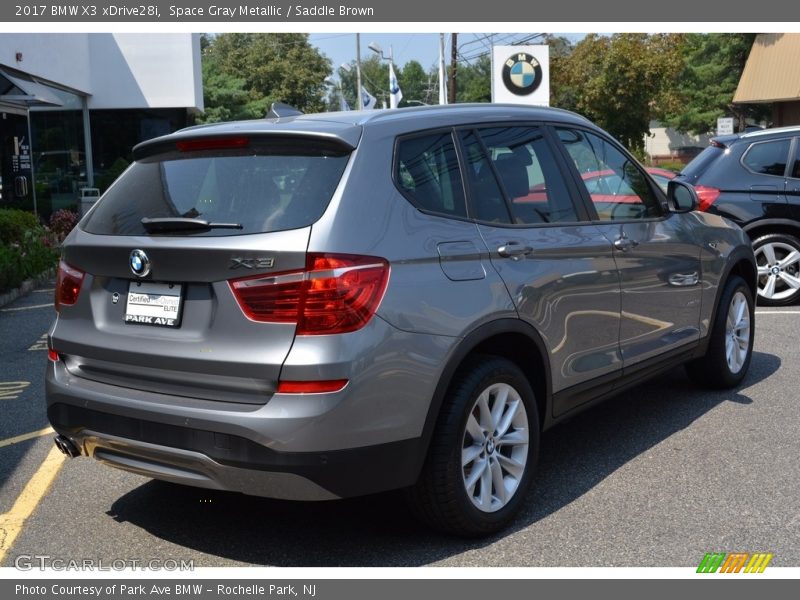 Space Gray Metallic / Saddle Brown 2017 BMW X3 xDrive28i