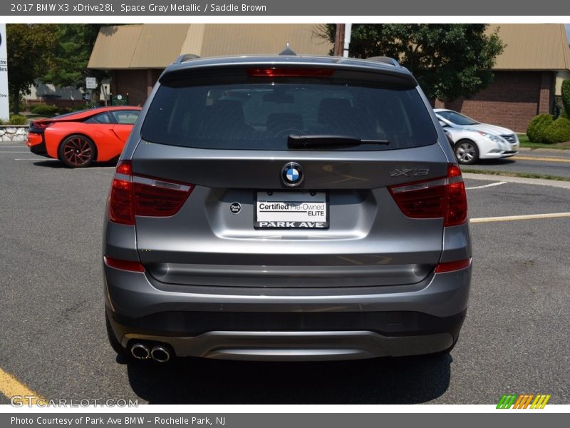 Space Gray Metallic / Saddle Brown 2017 BMW X3 xDrive28i