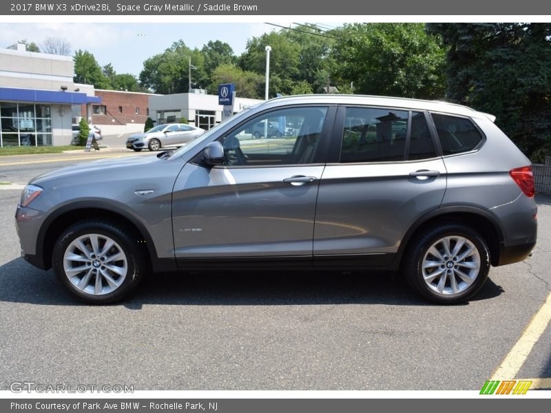 Space Gray Metallic / Saddle Brown 2017 BMW X3 xDrive28i