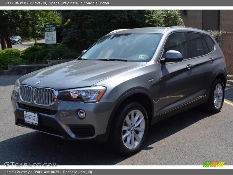 Space Gray Metallic / Saddle Brown 2017 BMW X3 xDrive28i