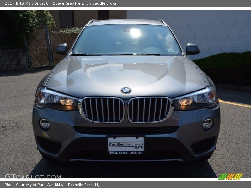 Space Gray Metallic / Saddle Brown 2017 BMW X3 xDrive28i