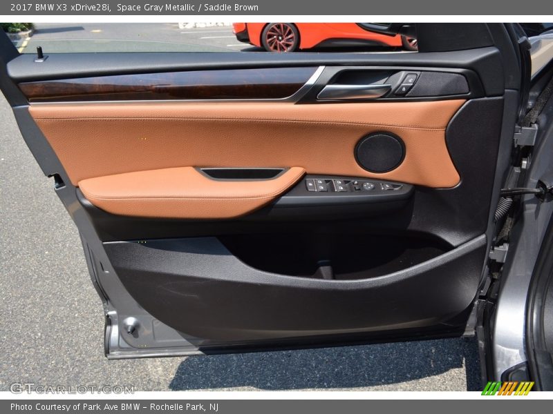 Space Gray Metallic / Saddle Brown 2017 BMW X3 xDrive28i