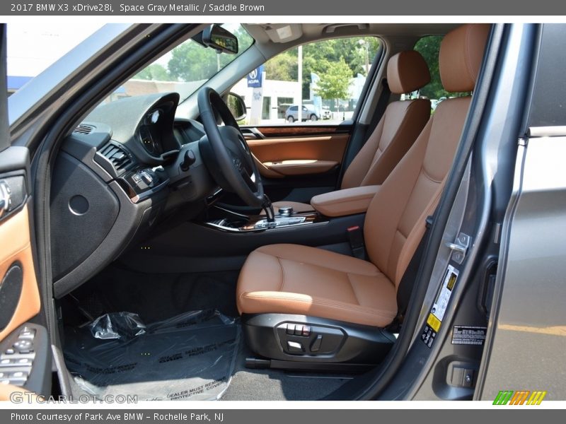 Space Gray Metallic / Saddle Brown 2017 BMW X3 xDrive28i
