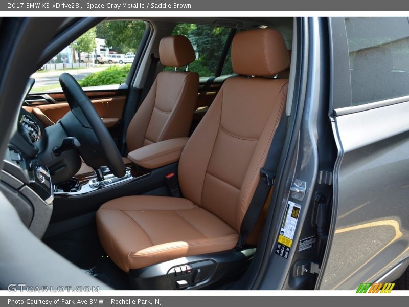 Space Gray Metallic / Saddle Brown 2017 BMW X3 xDrive28i
