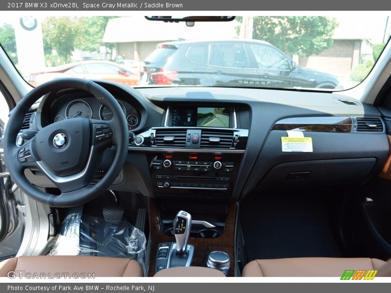 Space Gray Metallic / Saddle Brown 2017 BMW X3 xDrive28i