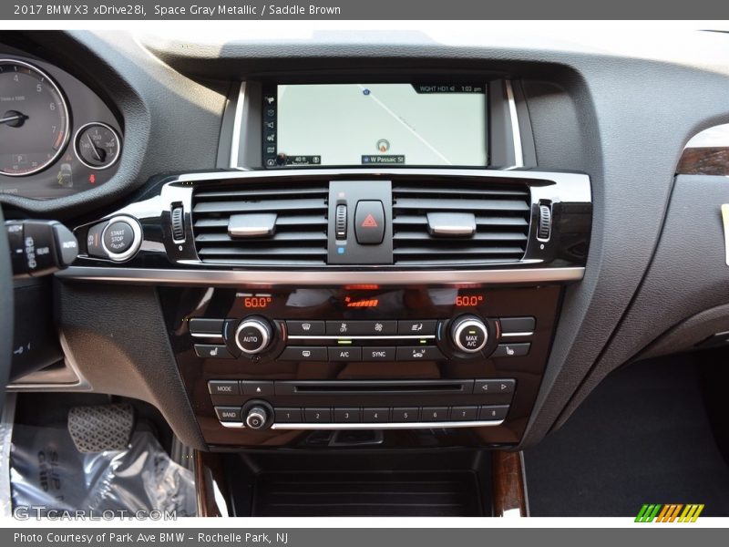 Space Gray Metallic / Saddle Brown 2017 BMW X3 xDrive28i