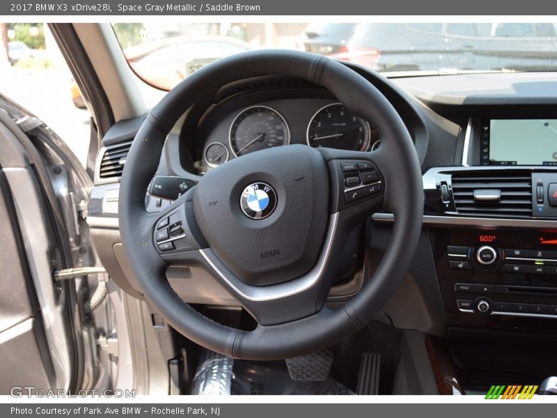 Space Gray Metallic / Saddle Brown 2017 BMW X3 xDrive28i