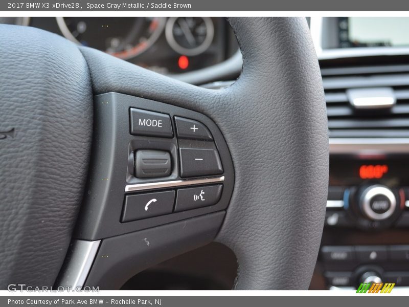 Space Gray Metallic / Saddle Brown 2017 BMW X3 xDrive28i