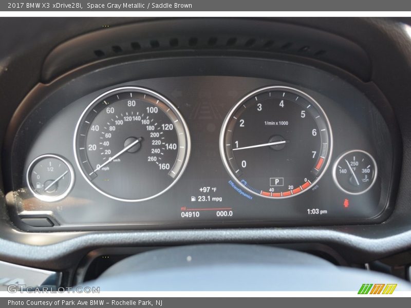 Space Gray Metallic / Saddle Brown 2017 BMW X3 xDrive28i